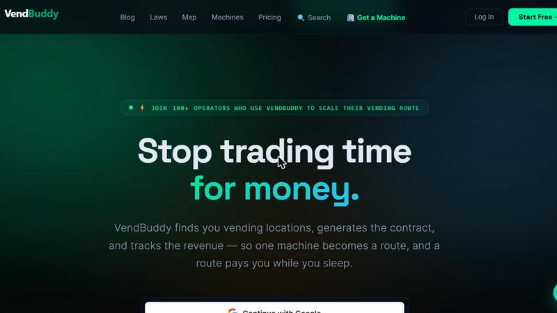 Vendbuddy application interface and features